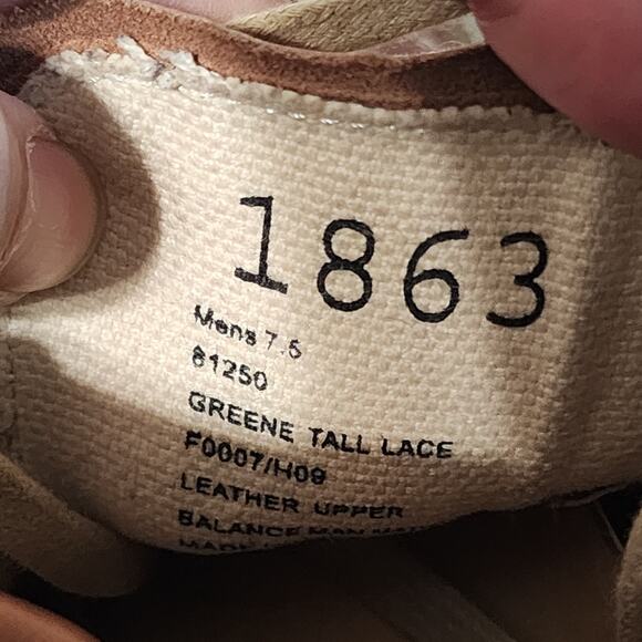 Frye Greene Tall Lace Men's Distressed Leather Shoes Sneakers Size 7.5 Brown - Picture 9 of 9